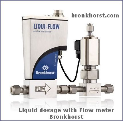 Liquid dosage with Flow meter - Bronkhorst
